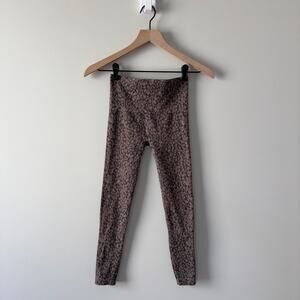 Spanx Animal Print Athletic Leggings Stretch Spandex Cheetah Leopard Seamless XS